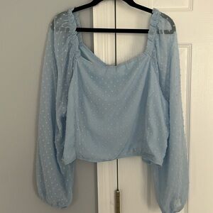 Light blue blouse